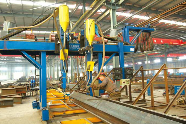 heavy Steel Cross Column Submerged Arc Welding
