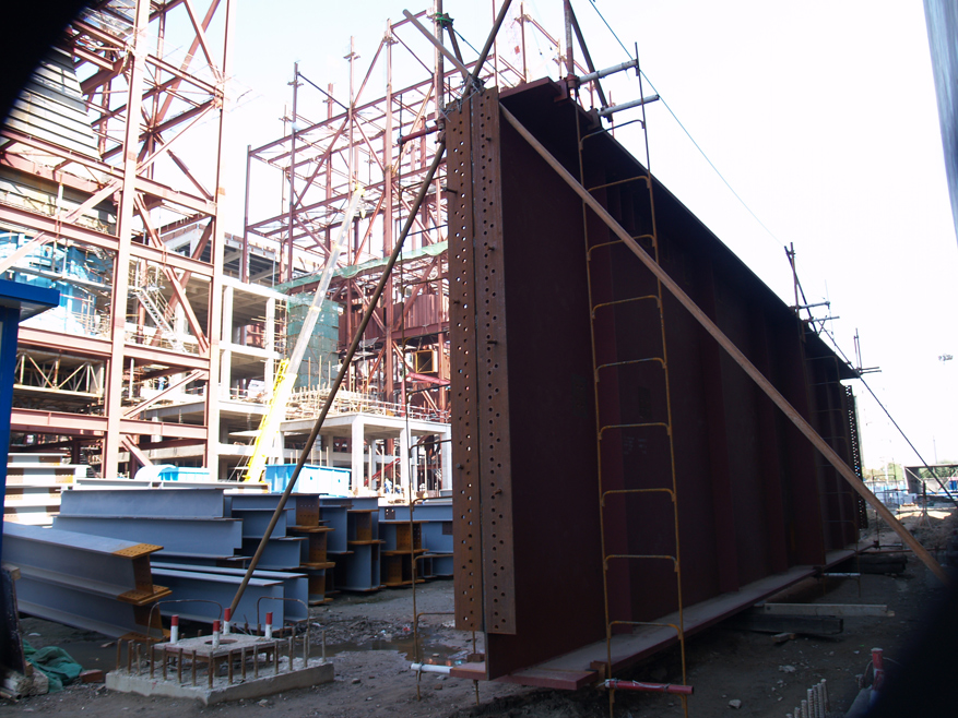 Power plant steel structure
