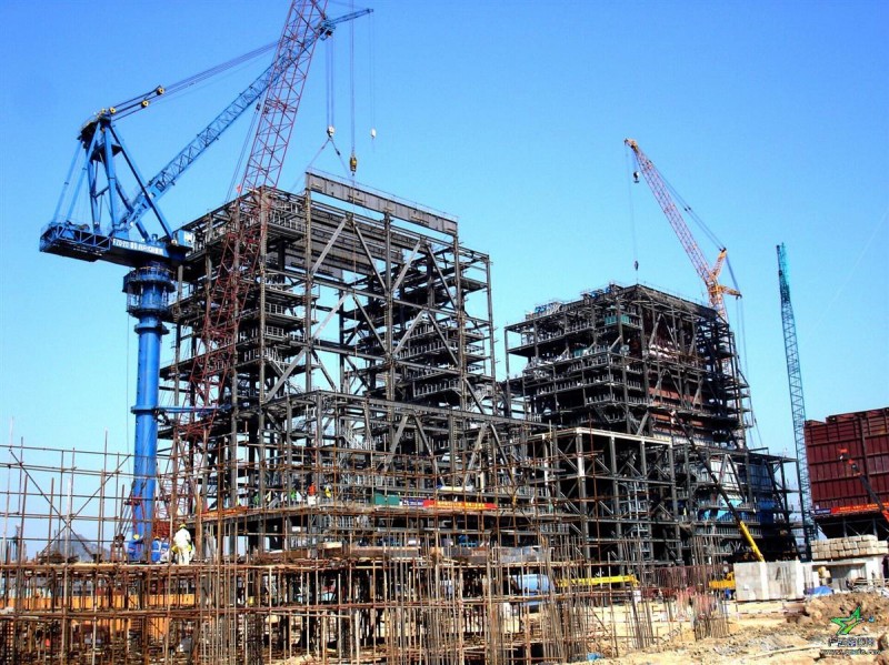 Power plant steel structure